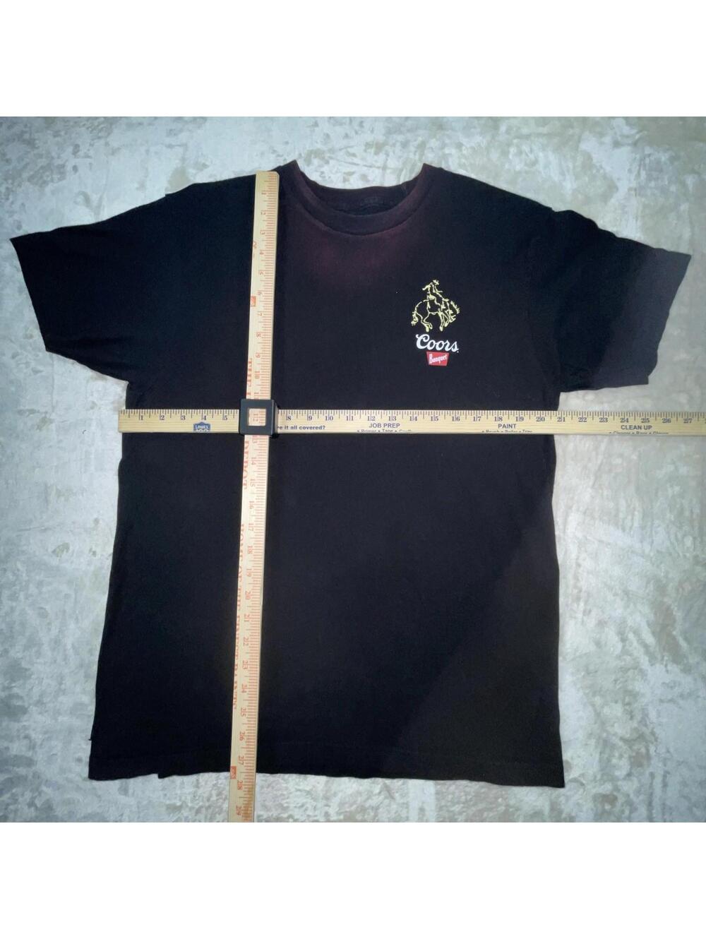 Coors Banquet Beer Brixton T-Shirt Men’s Sz L Black Short Sleeve Graphic Casual